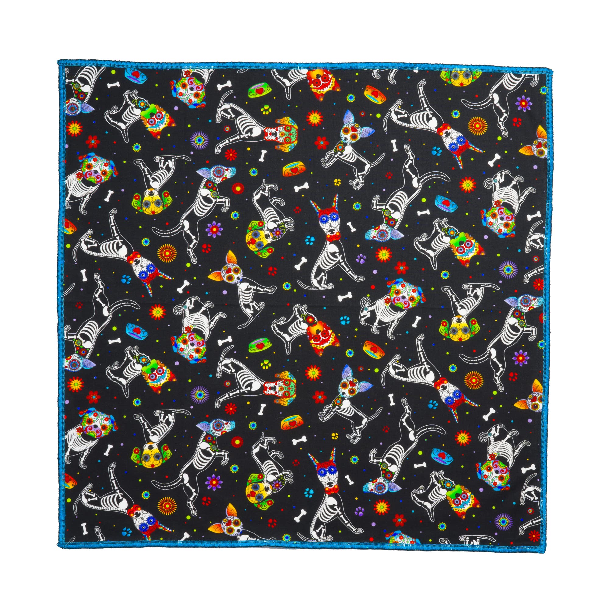 Day of the Dead Skeleton Dogs Bandana