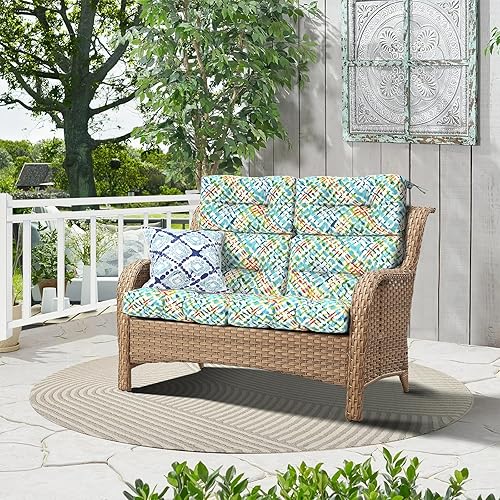 Miniatura 6 de Cojines para sillas de respaldo alto para exteriores, resistentes al agua, para sillas mecedoras, paquete de 2, cojines Adirondack para patio,