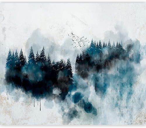 artgeist Mural de pared prémium Bosque de 118 x 83 pulgadas, papel tapiz fotográfico no tejido, impresión artística, mural de pared de forro polar,
