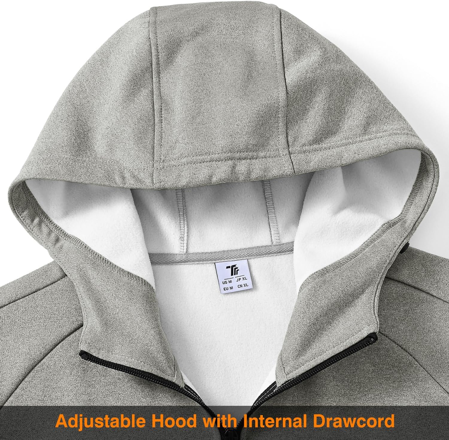 BGOWATU Men's Fleece Lined Tracksuits Set Jacket Hoodie Sweatsuit Running Sport Pants Outfits for Men with Zipper Pockets - Image 3