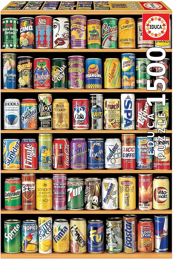 Educa - Puzzle de 1500 Piezas para Adultos | Latas. Incluye Pegamento Fix Puzzle. A Partir de 14 años (14446)