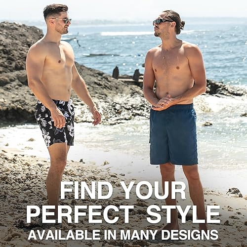 Vista 6 de Kanu Surf Mens Havana Men's Swim Trunks Quick Dry Swim Shorts Bathing Suit Men, 5.5 to 7" Inseam