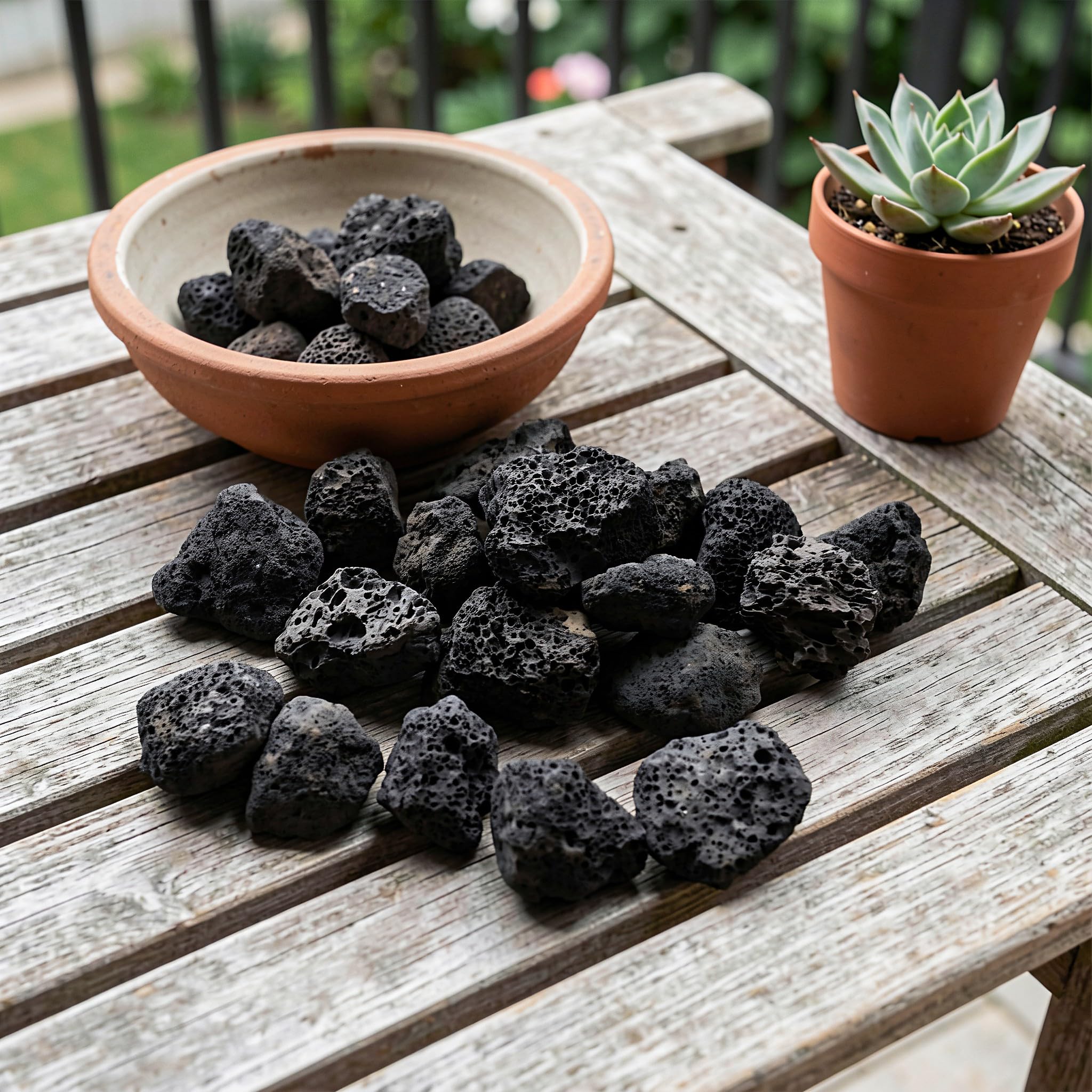 Toyvian 1 de Roches volcaniques de 3,5 cm (1,38 po) pour aménagement | Pierres de lave pour le jardinage, terreau pour bonsaï, roches volcaniques pour remplir les vases, rempotage de cactus,