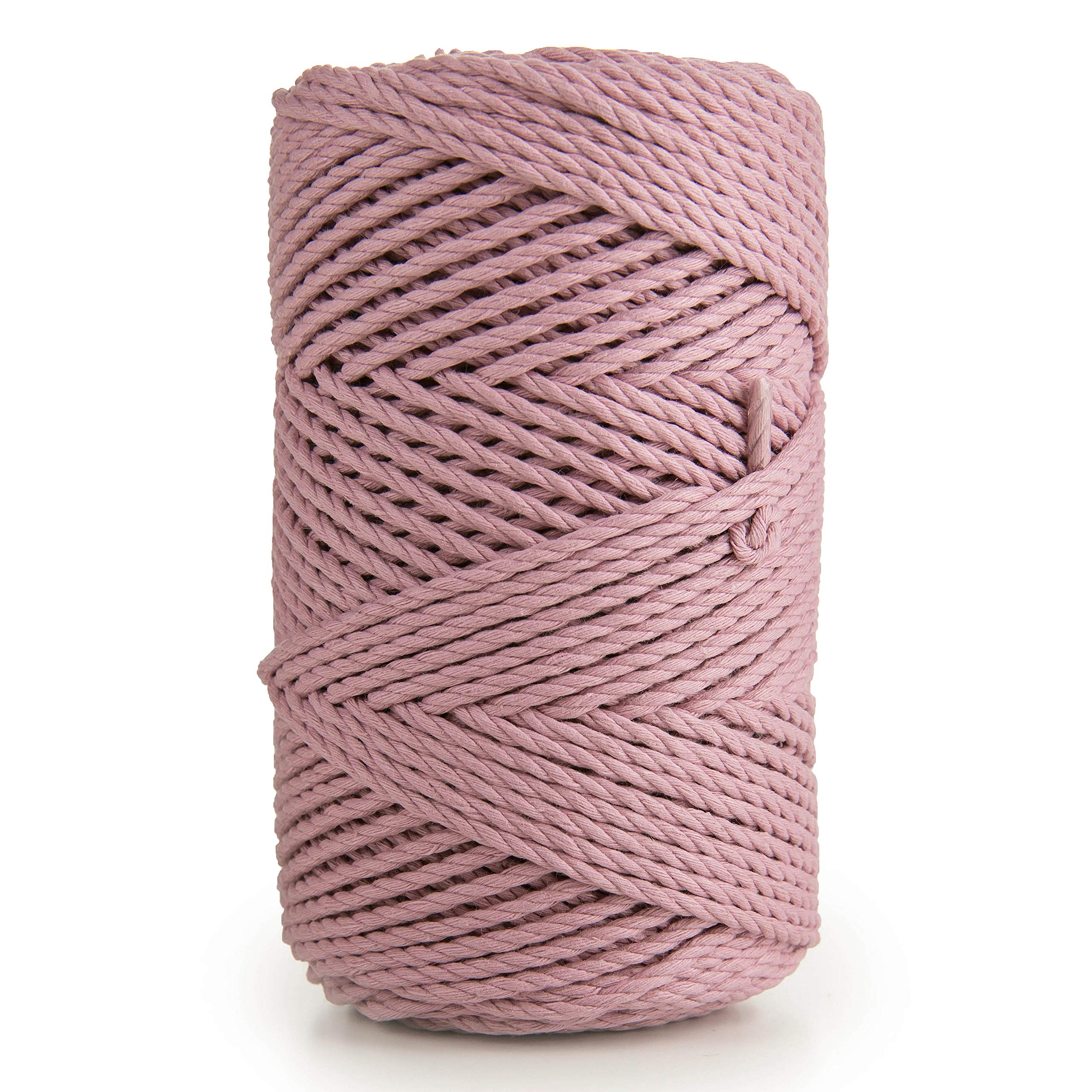 MB Cordas 3mm Macrame Cord 147 yd. Cotton Rope 135m Soft Cotton String 3 Strand Twisted Yarn Dyed Rope for Handmade Crafts, Plant Hanger, Wall Art Decorations, Dream Catchers, DIY Projects