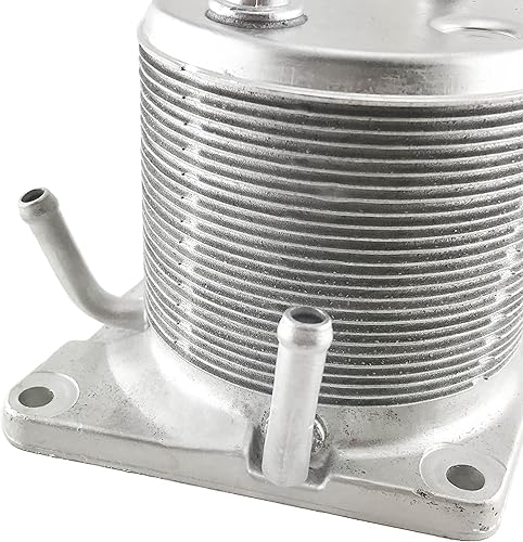 Miniatura 3 de Enfriador de aceite de transmisión CVT mejorado compatible con NissanRogueJukeSentra 2007-2013 21606-1XF0A (IE Works) 4 puertos para reparar el