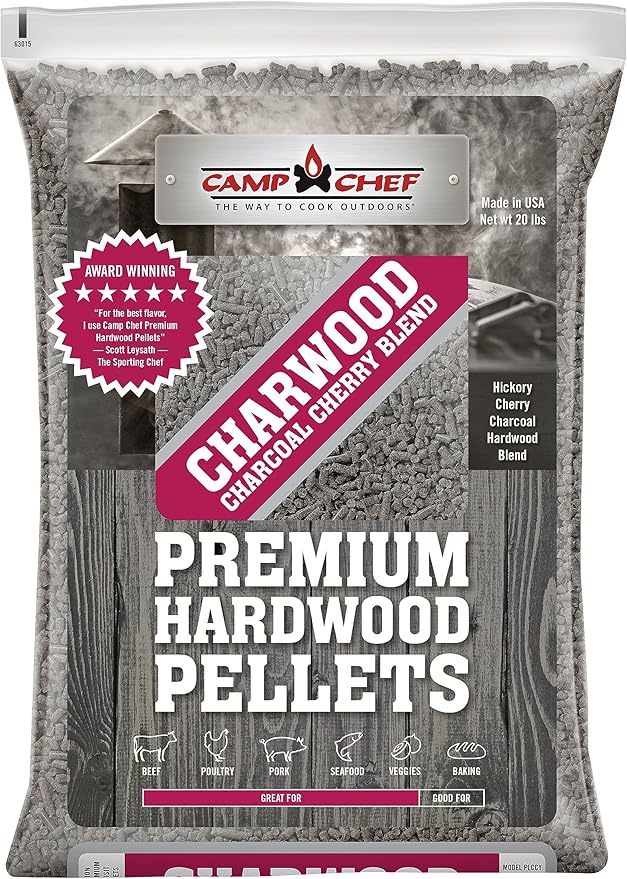 Camp Chef Charwood Cherry Pellets Camp Chef Premium Charwood Pellet Cherry Blend 20 lb