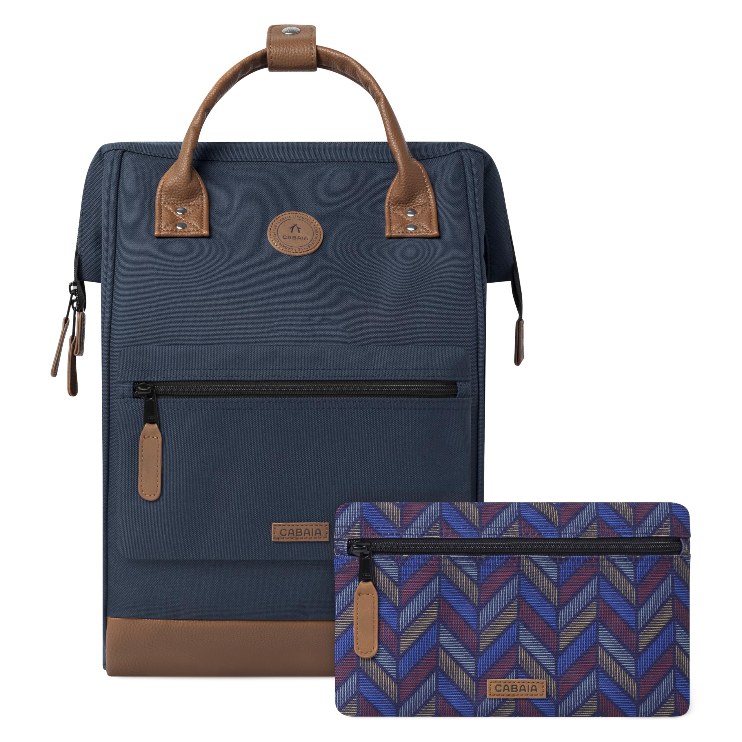 Cabaïa Zaino Donna Adventurer Chicago 23L - Laptop 15" - Impermeabile | Bagaglio a mano · Grande apertura · Tasche MOLLE intercambiabili · Vegan · Durevole