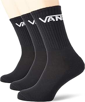 Amazon.com: Vans | Classic Crew Socks, 3 Pair Pack (1-6, Black