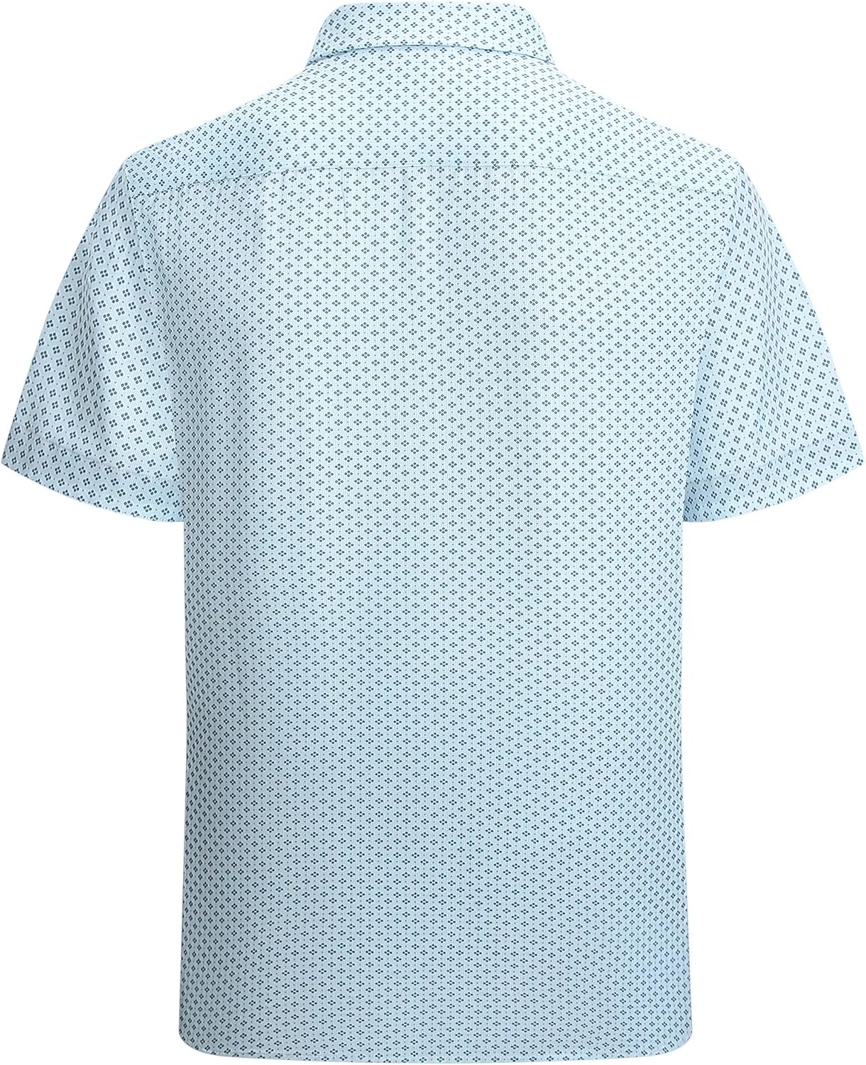 Alex Vando Mens Printed Dress Shirts Short Sleeve Easy Care Regular Fit Button Down Shirt - Image 2