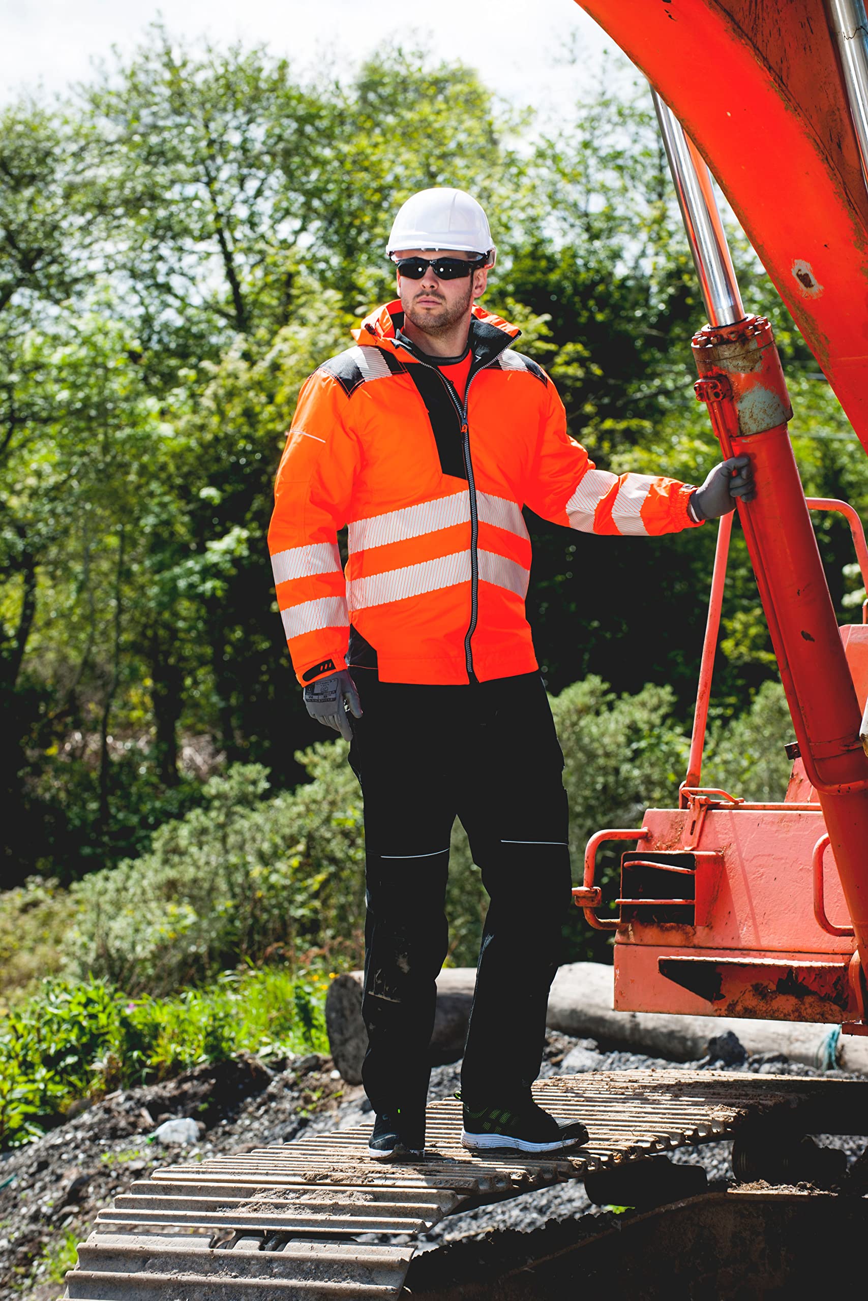 Portwest T400 Kurtka robocza PW3 Elementy Odblaskowe Elastyczna Konstrukcja | Pomarańczowy/Czarny, 3XL, EN ISO 20471 Klasa 3, EN 342, Długi Rękaw, 300D Oxford, Wodoodporność, Tkanina Wypełniająca, Zima