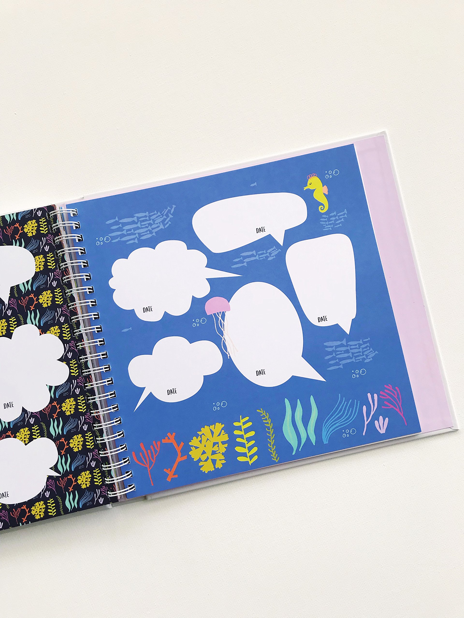 Lucy Darling The Little Years Erinnerungsbuch für Kleinkinder, Alter 1 bis 6 Jahre, Album für Mädchen, Meilenstein-Scrapbook zum Aufzeichnen wertvoller Erinnerungen – Erinnerungsbuch