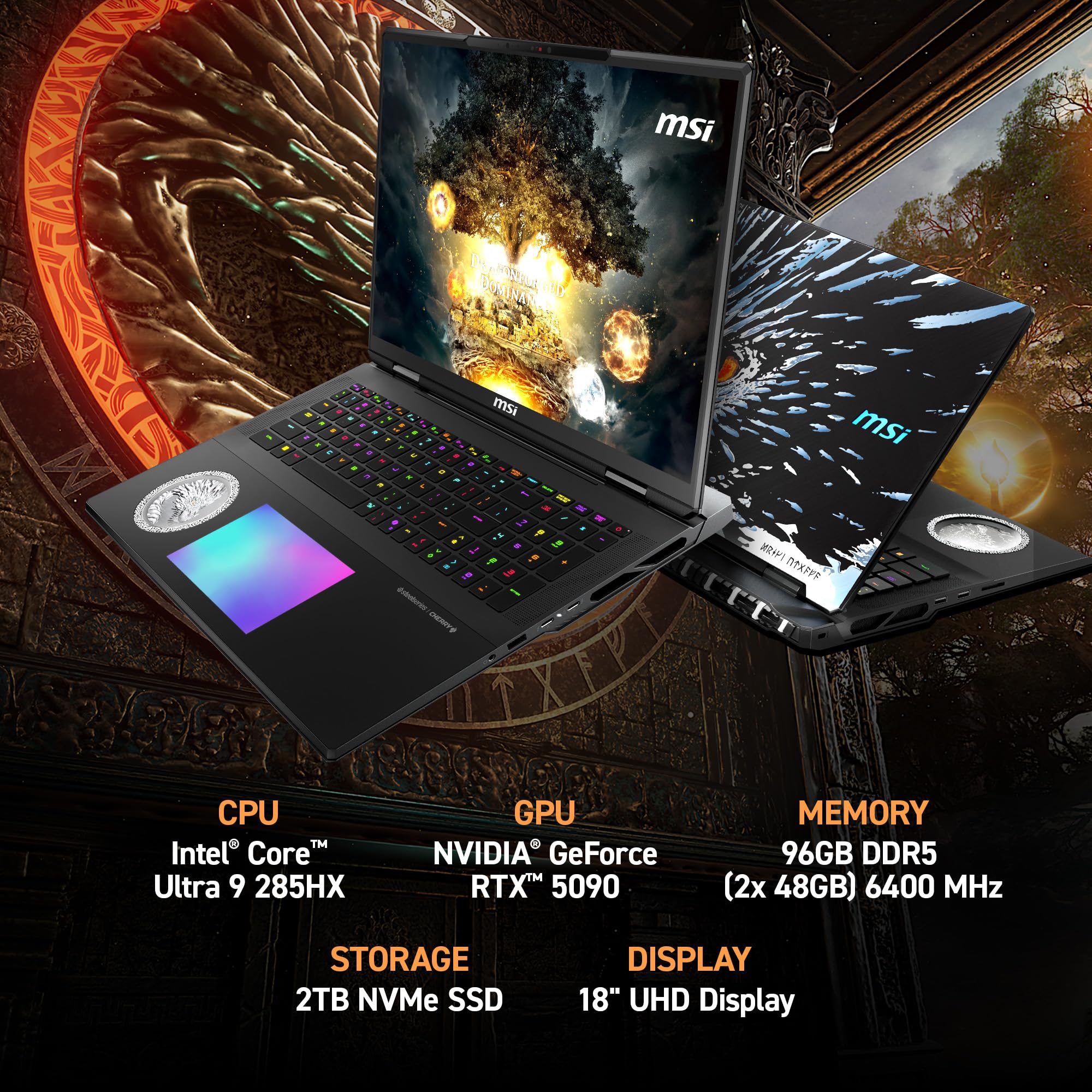 Titan 18 HX Dragon Edition Norse Myth 45.7 cm 120Hz MiniLED UHD+