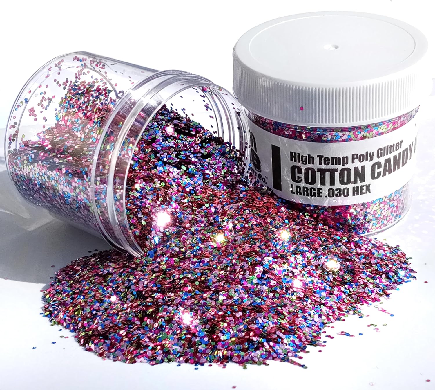 6 Pack of Large .030 Glitter Mixes for Soft Plastic Lure Making - Heat/Solvent Resistant