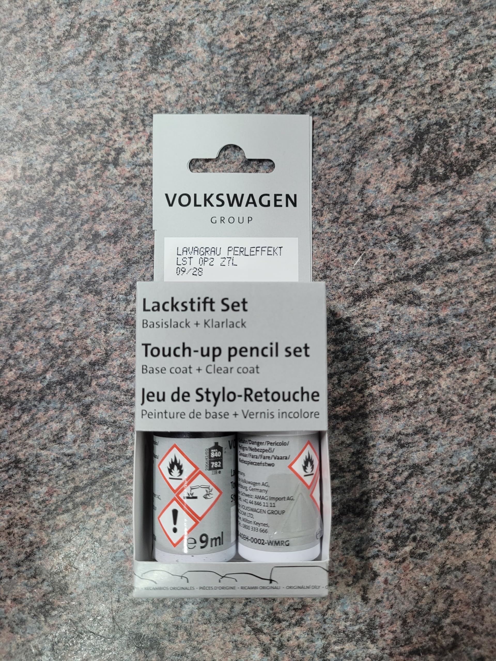 Original VW Lackstift Set Klassikgrün Perleffekt