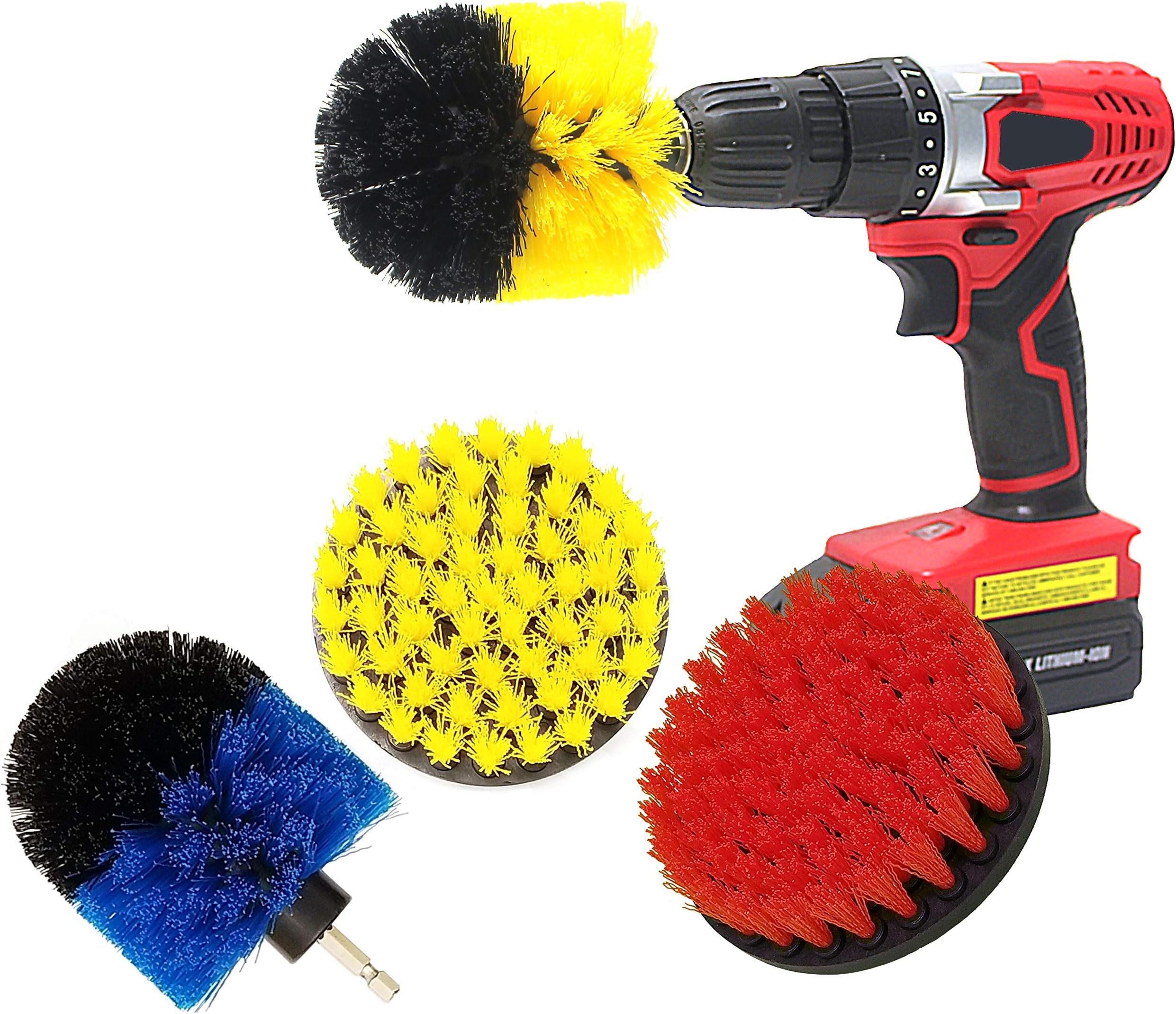 SORENA Multi-Purpose Drill Brush Attachment for Cleaning - All in One Power Scrubber Brush