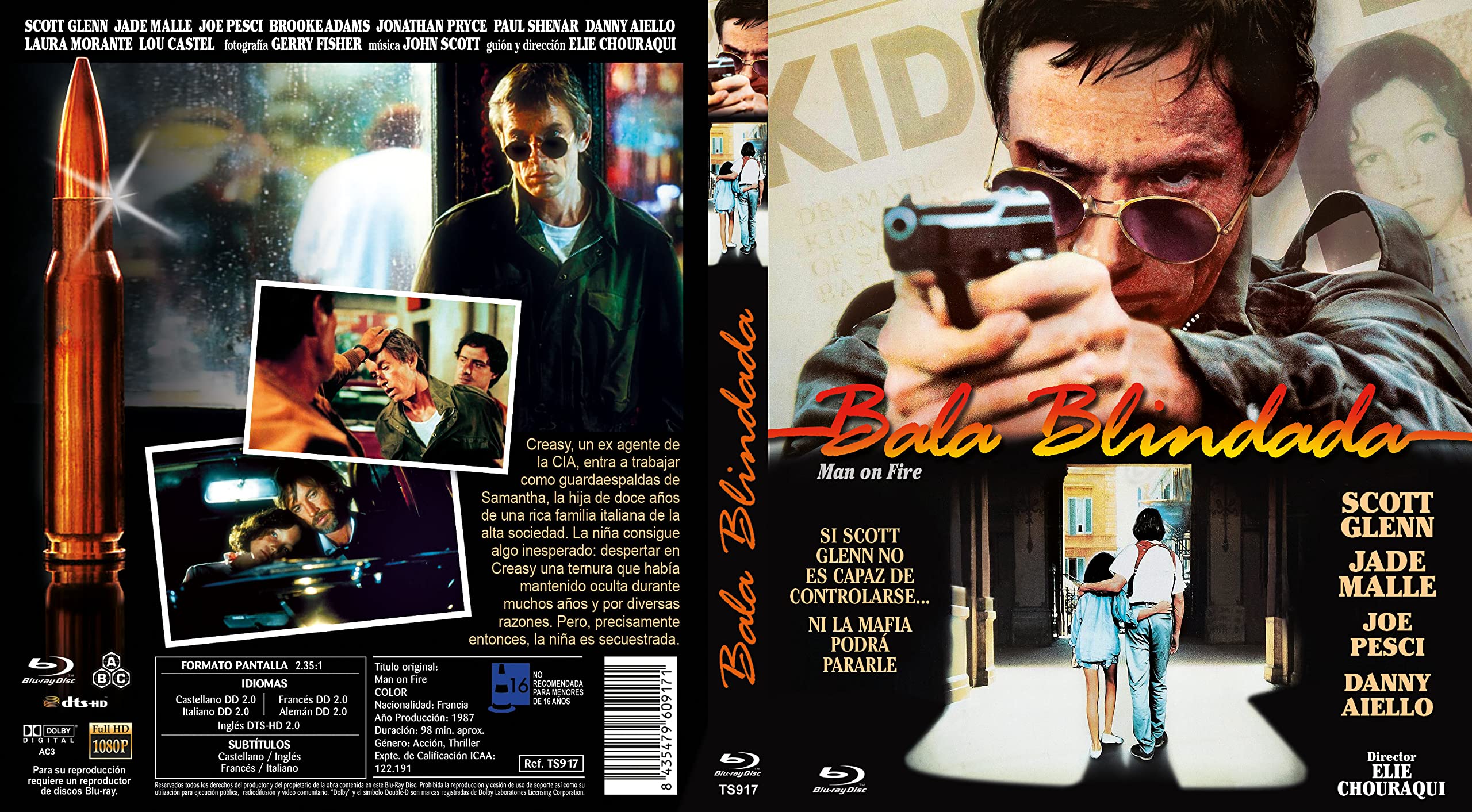 Man on Fire - Mann Unter Feuer 1987 Blu-Ray Spanisch Import mit Deutschen Originalton - Image 3