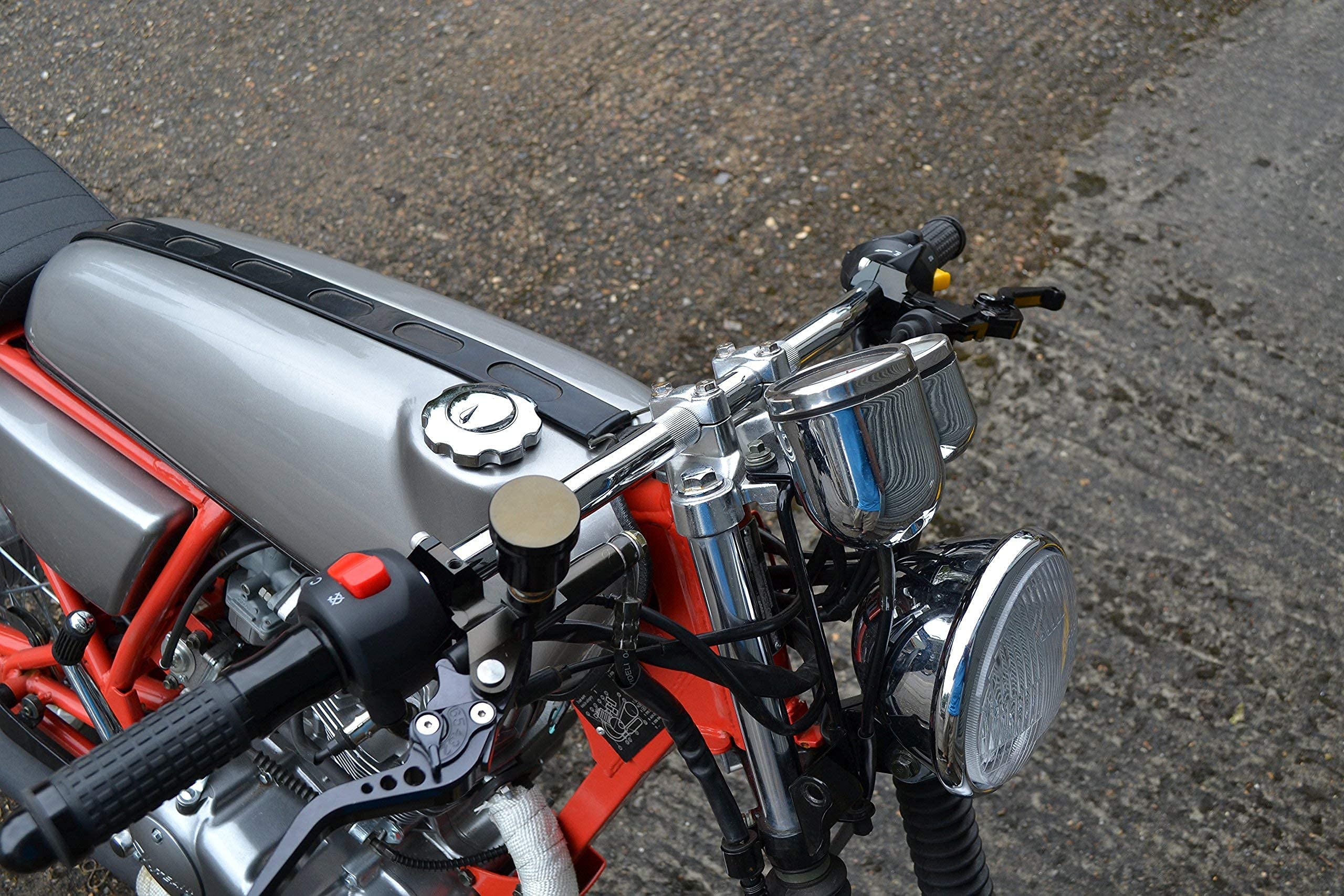 Motorrad Stahl 22mm 7/8" Chrom Drag BAR Lenker