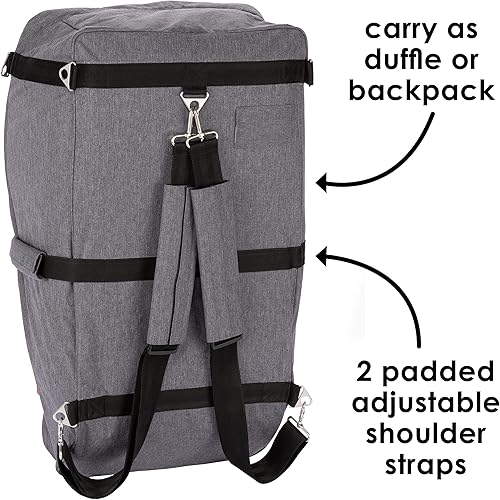 Miniatura 3 de Diono Car Seat Travel Backpack Airport Travel Bag For Car Seat Gate Check-In Bag Carry As Duffle Bag Or BackPack Padded Shoulders Durable Protective