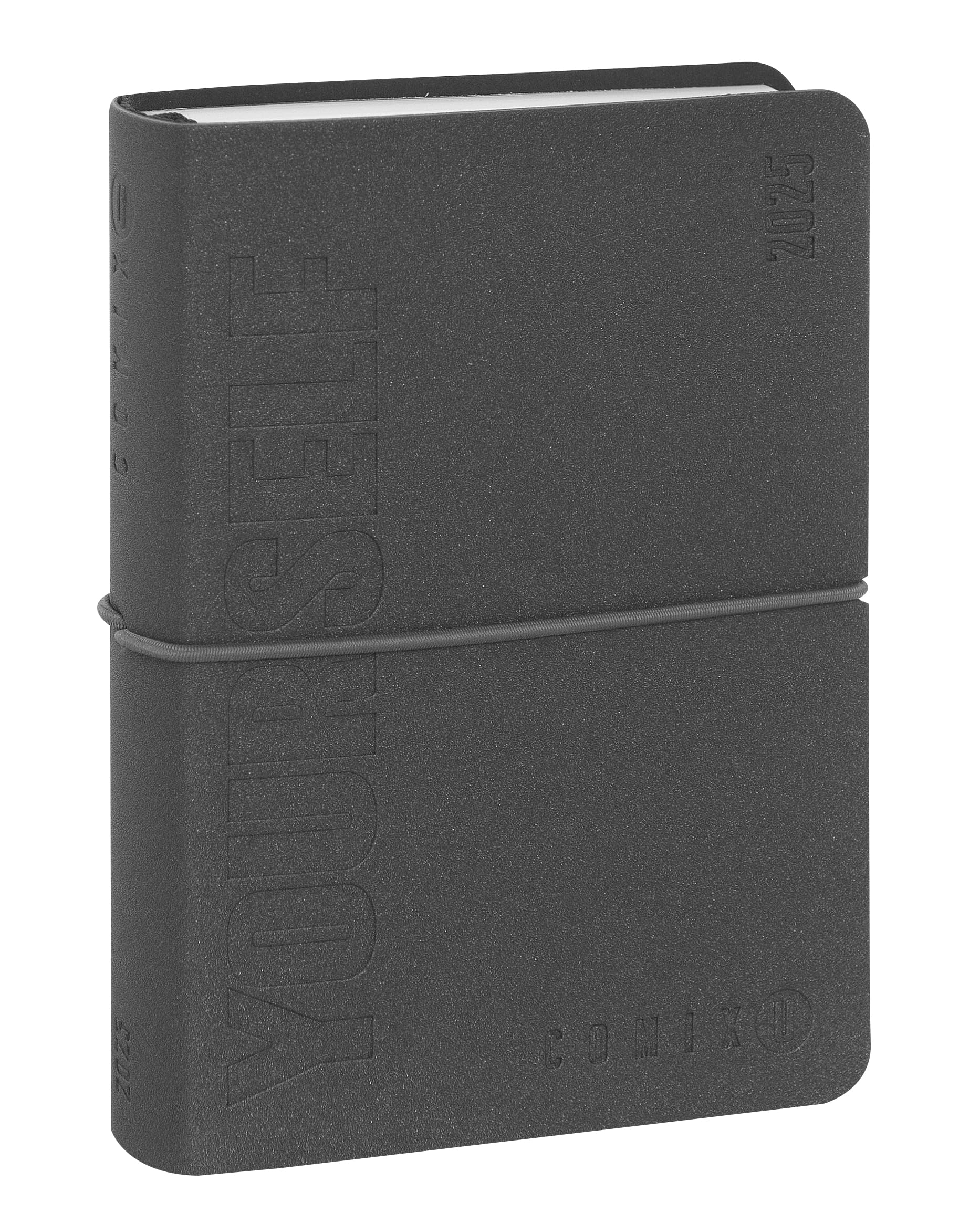 COMIX U Yourself 16 Month Small Pocket Diary 2024-2025 Hard Cover and 448 Lined Pages Ideal for High School 11 x 15.3 cm Grey