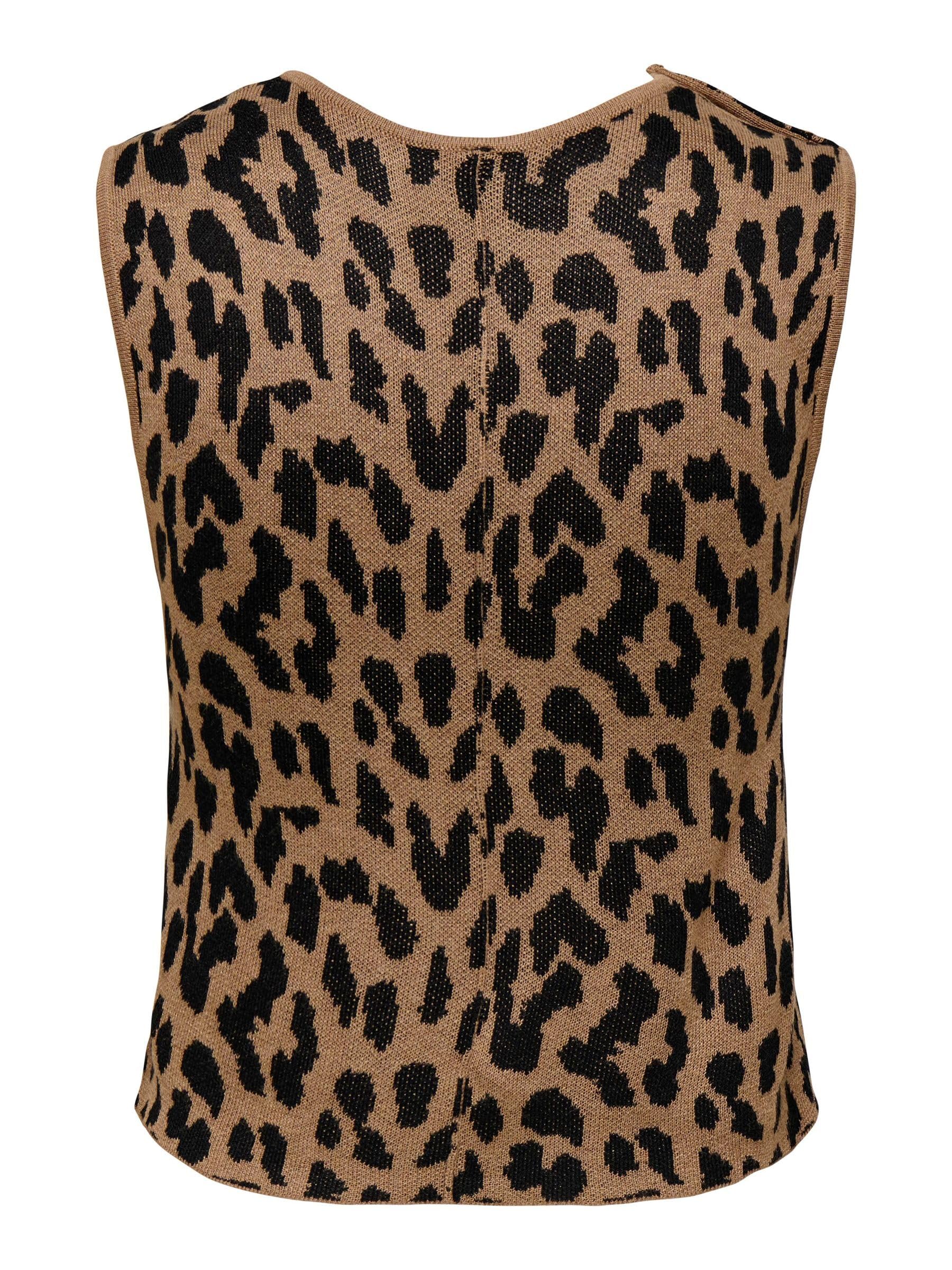 ONLY Damen Onlvienna Sl Jq Leo Tank Top Cc KNT Onlvienna Sl Jq Leo Tank Top Cc KNT (1er Pack)