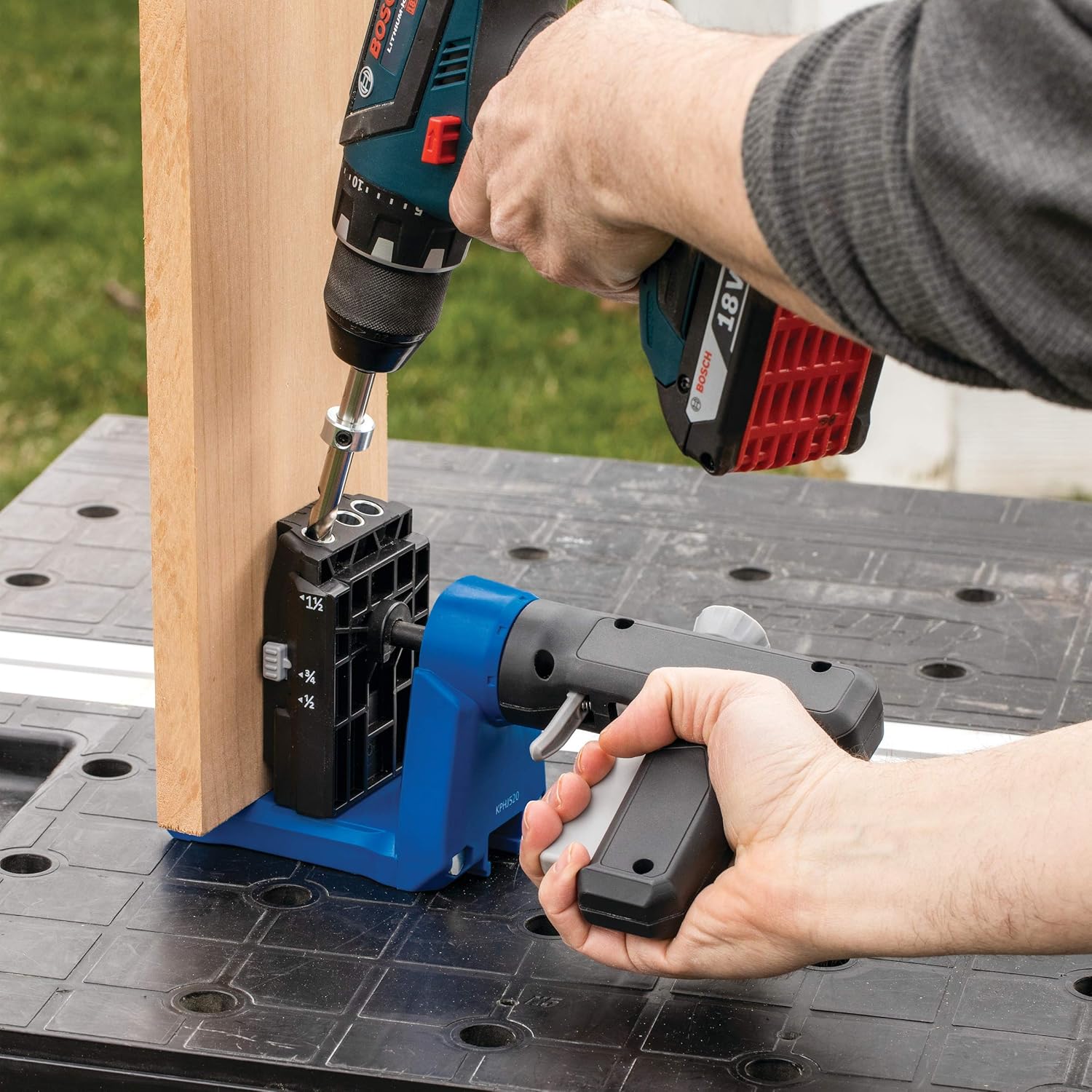 Kreg KPHJ520PRO Pocket-Hole Jig 520PRO, Blue - - 