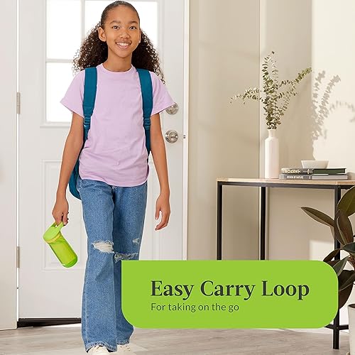 Miniatura 4 de Contigo Botella de agua Micah para niños con tapa a prueba de fugas, 20 onzas, limapiña