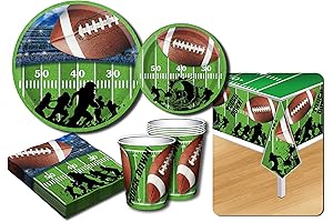 Football-Themed Party Plates and Napkins