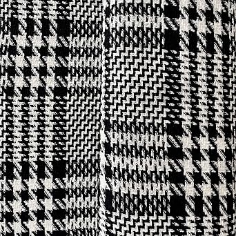 Super Checked Tweed Fabric, Coat-Dress-Skirt-Luxury Tweed Fabric 1.64 Yards or 59 inches Width