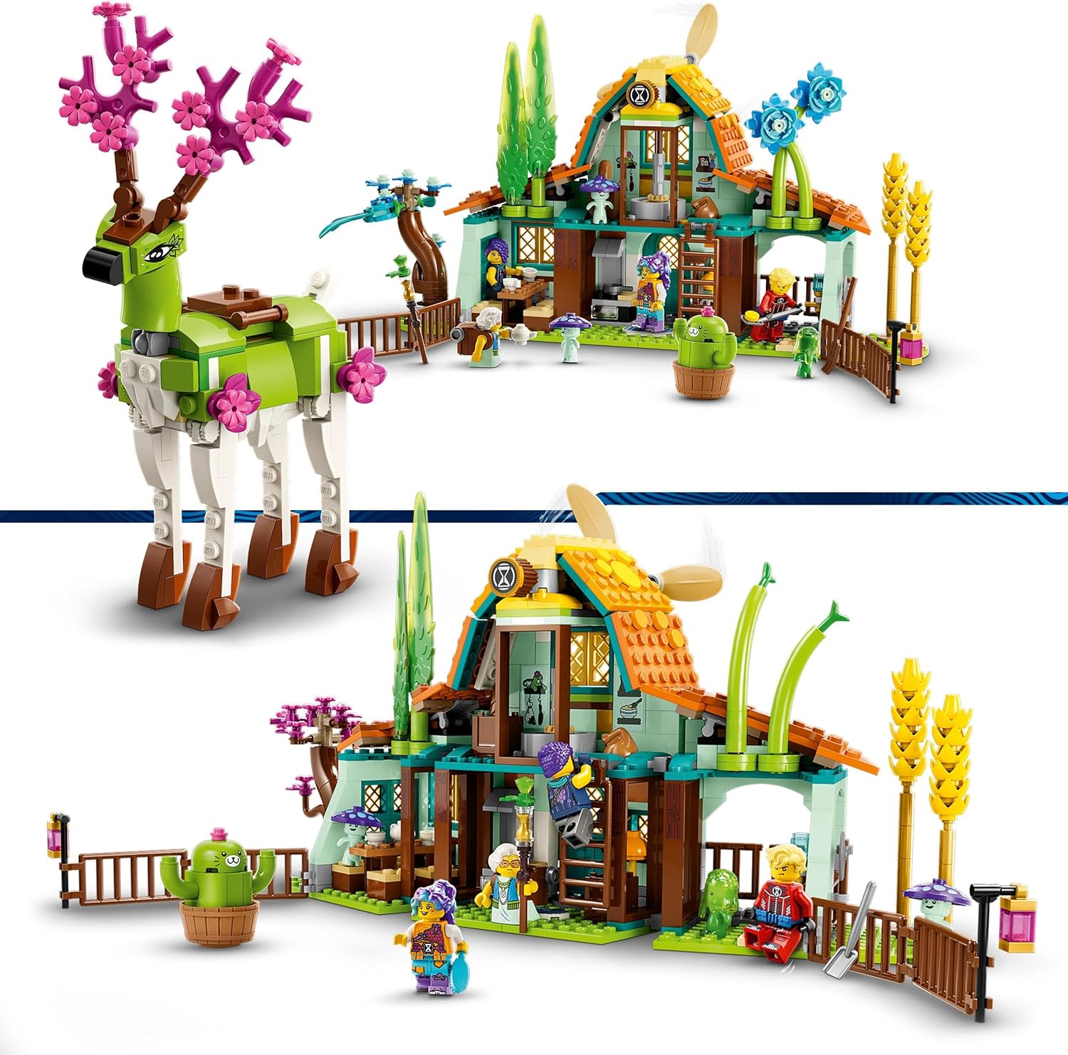 LEGO DREAMZzz 71459 Dream Creatures Squirrey Fantastic Farm Toy with 2-in-1 Deer Figure, Includes 4 TV Series Minifigures, Animal Game for Kids, Girls, Boys,