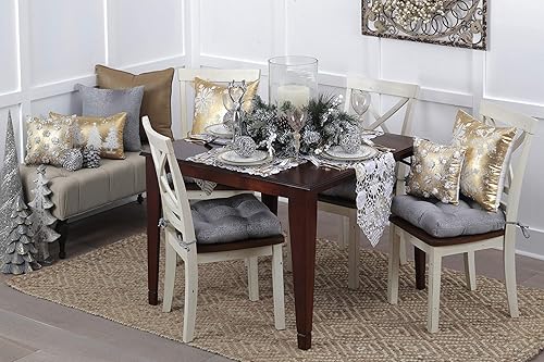 Vista 5 de Pillow Perfect Camino de mesa adornos, 68 pulgadas, rojo-verde