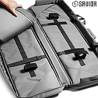 Vista 2 de Savior Equipment Specialist Series - Funda mochila táctica para dos armas largas, almacenamiento de 4 pistolas, cremalleras bloqueables, asas