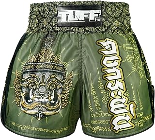 Tuff Sport Muay Thai Boxing Shorts, Retro Classic Slim Cut MMA Kickboxing Workout Set