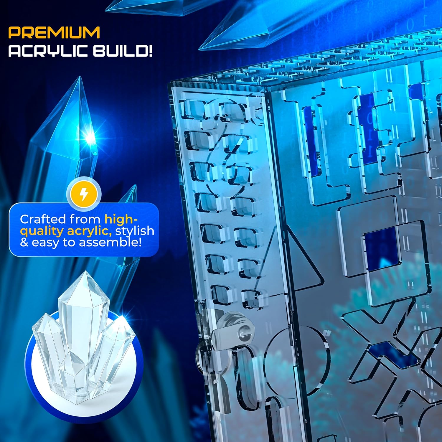 Skywin PS5 Console Lock Box for Parents - Manage Kids Playtime with Acrylic Display Case for PlayStation 5 - Secure Locking Box for PS5, Slim & Pro - Supports Healthy Screen Habits