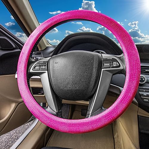 Miniatura 10 de FH Group cubierta para volante beige, Magenta