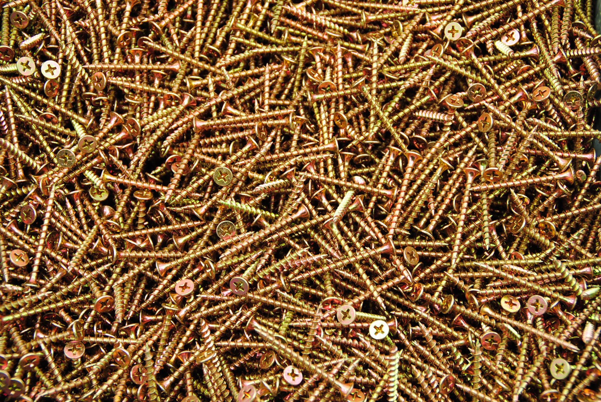 (5000) Phillips Bugle Head 6 x 1-3/4 Coarse Drywall Wood Screw Yellow Zinc Bulk