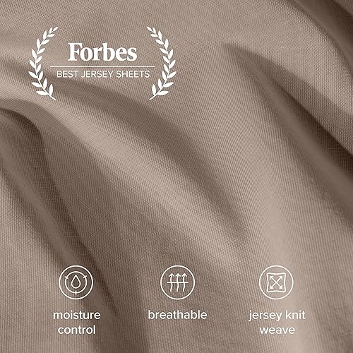 Vista 63 de Bare Home Juego de sábanas 100% algodón orgánico, ultra suave, 100% algodón, juego de sábanas y fundas de almohada, sábanas de bolsillo profundo