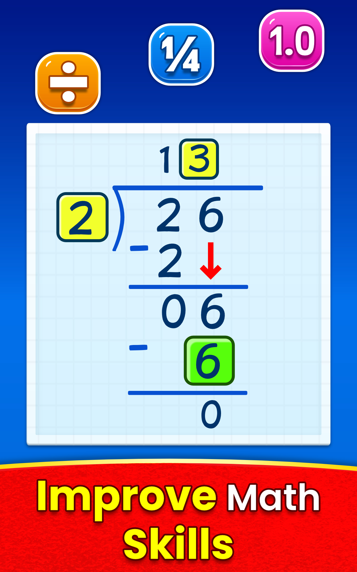 Math Games Addition, Subtraction, Multiplication and Division