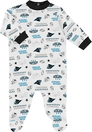 Miniatura 9 de Gerber Conjunto de regalo unisex para bebé con pies de equipo de la NFL para dormir y jugar Azul