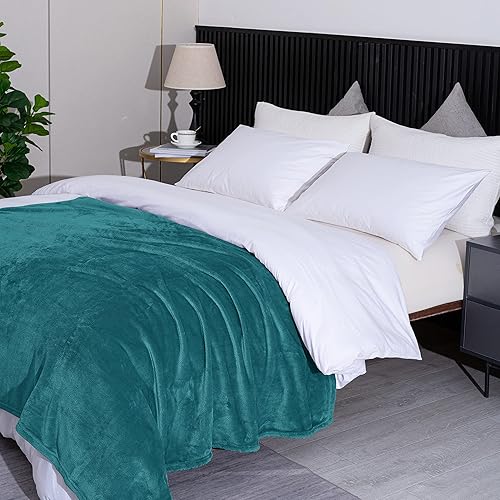 Miniatura 10 de Coseybed Manta de franela de forro polar, tamaño Queen, suave, ligera, para sofá, cama, dormitorio universitario, 86 x 86 pulgadas, primavera y