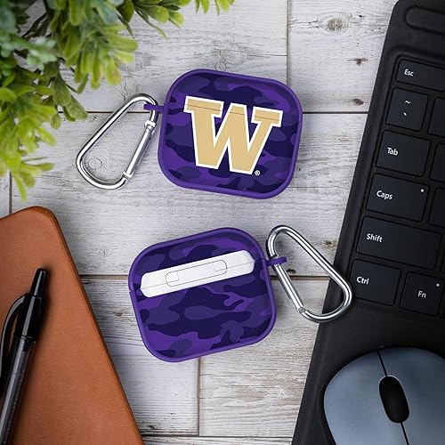 Miniatura 2 de AFFINITY BANDS Washington Huskies Camo HDX - Funda compatible con Apple AirPods Generación 3