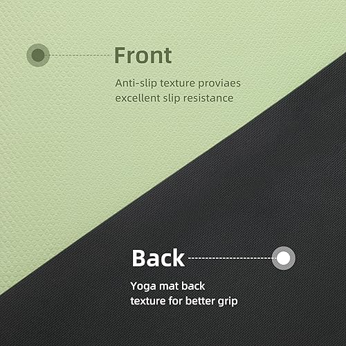 Miniatura 3 de Yoga Mat Non Slip Anti-tear,extra thick-25 inch10MMHigh Resiliency Professional POE Yoga Mats for Women Men Kids,72"x24"inch,Workout, Yoga, Pilates