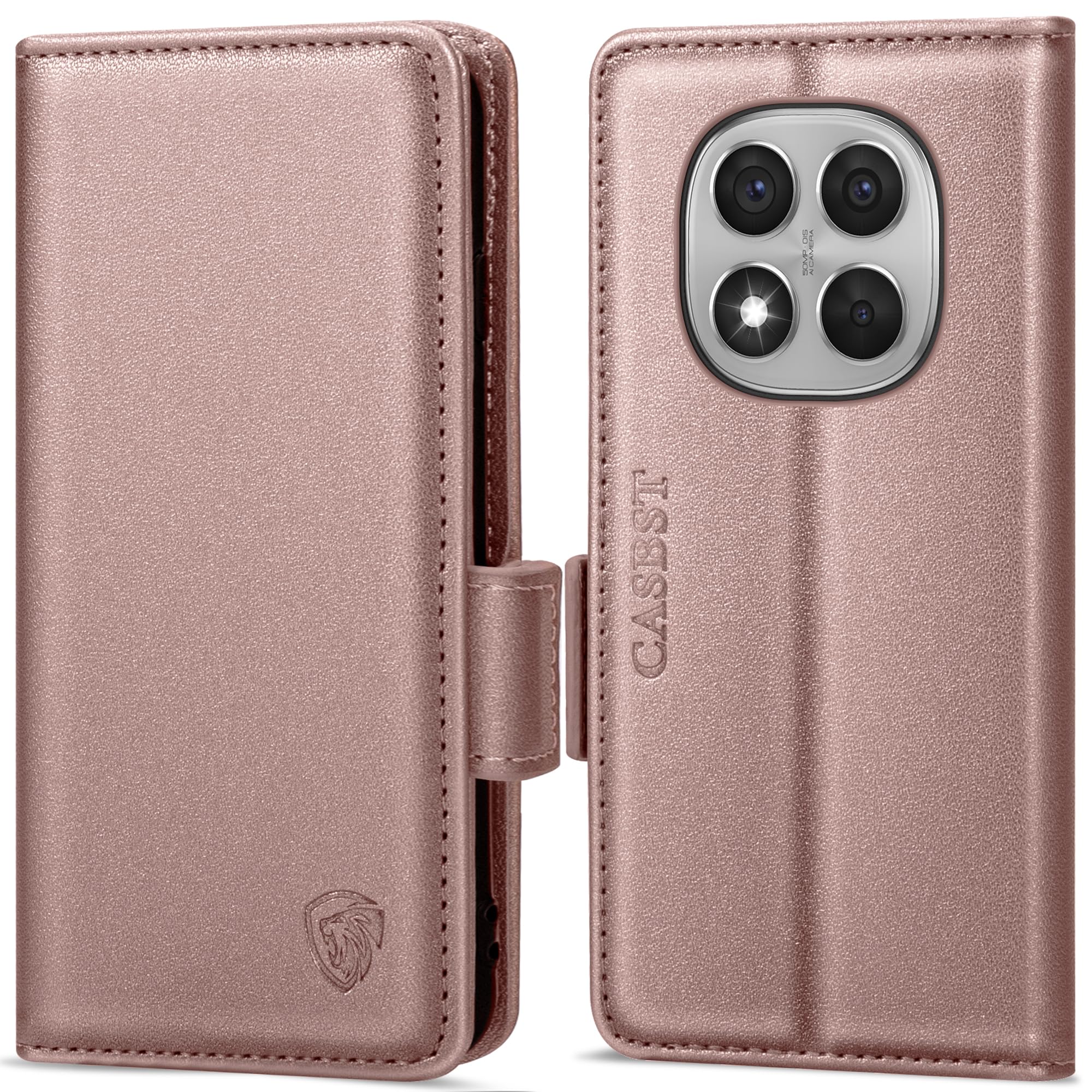 CASBST Handyhülle für Redmi Note 15 Pro Plus 5G Hülle， Premium Schutzhülle Klappbar mit Kartenfach Ständer Magnet Handytasche Klapphülle für Xiaomi Redmi Note 15 Pro Plus 5G Hülle Leder, Royalblau