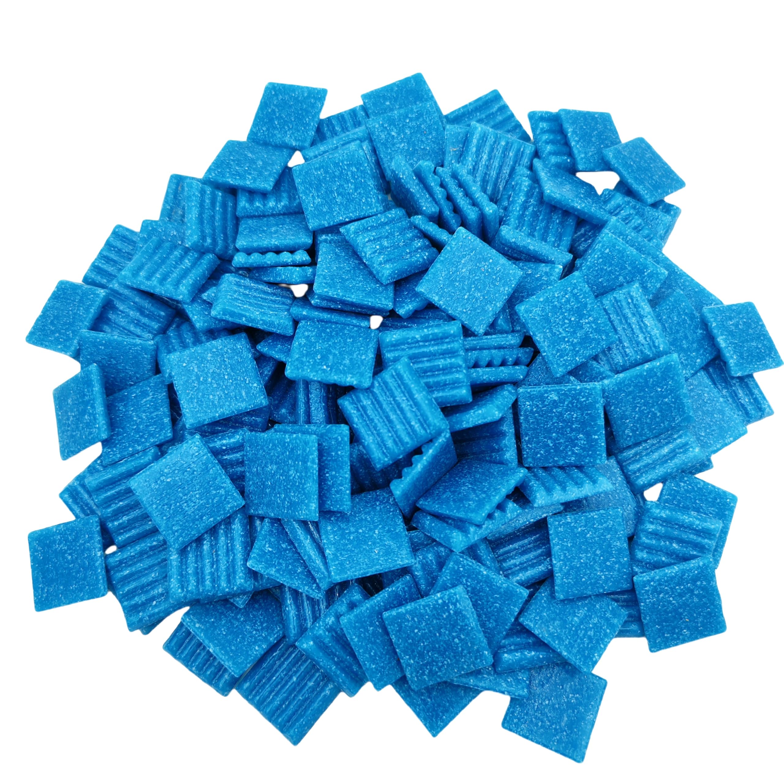 500g Quartz Mosaic Tiles, 2CM Multi Color Mosaic Pieces Stones for DIY Making Craft Hobby Arts Home Wall Decoration (Blue)