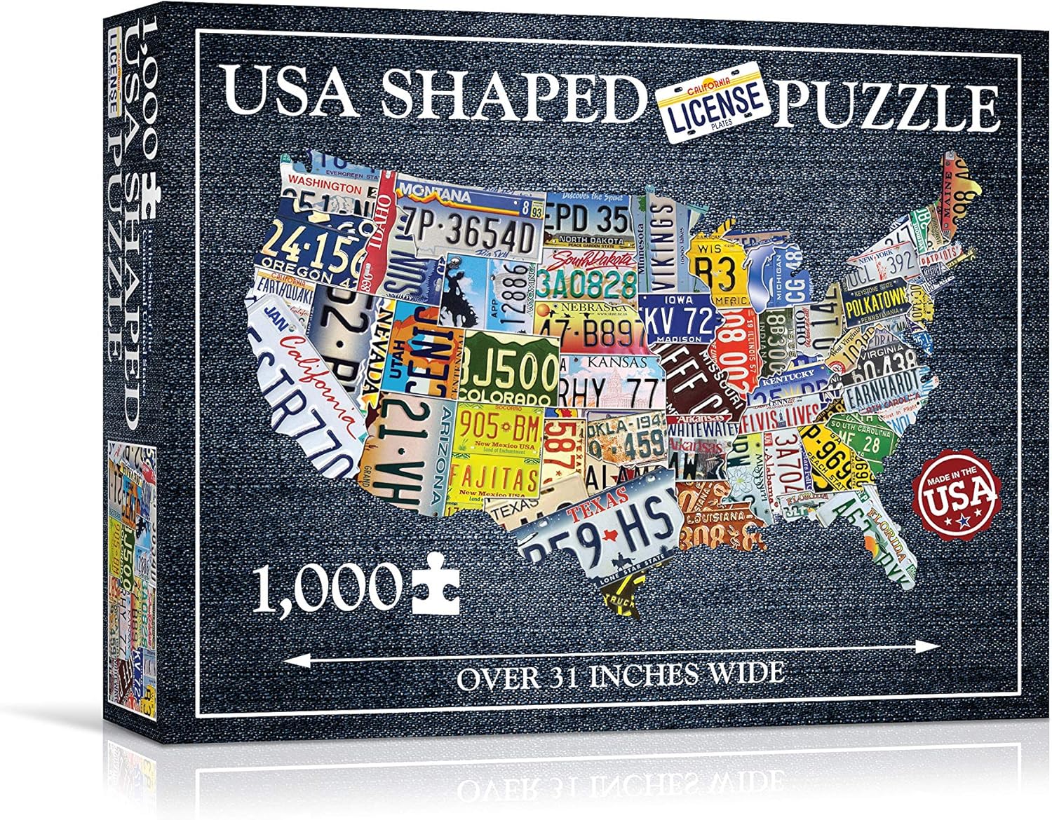 license plate puzzle 1000 pieces