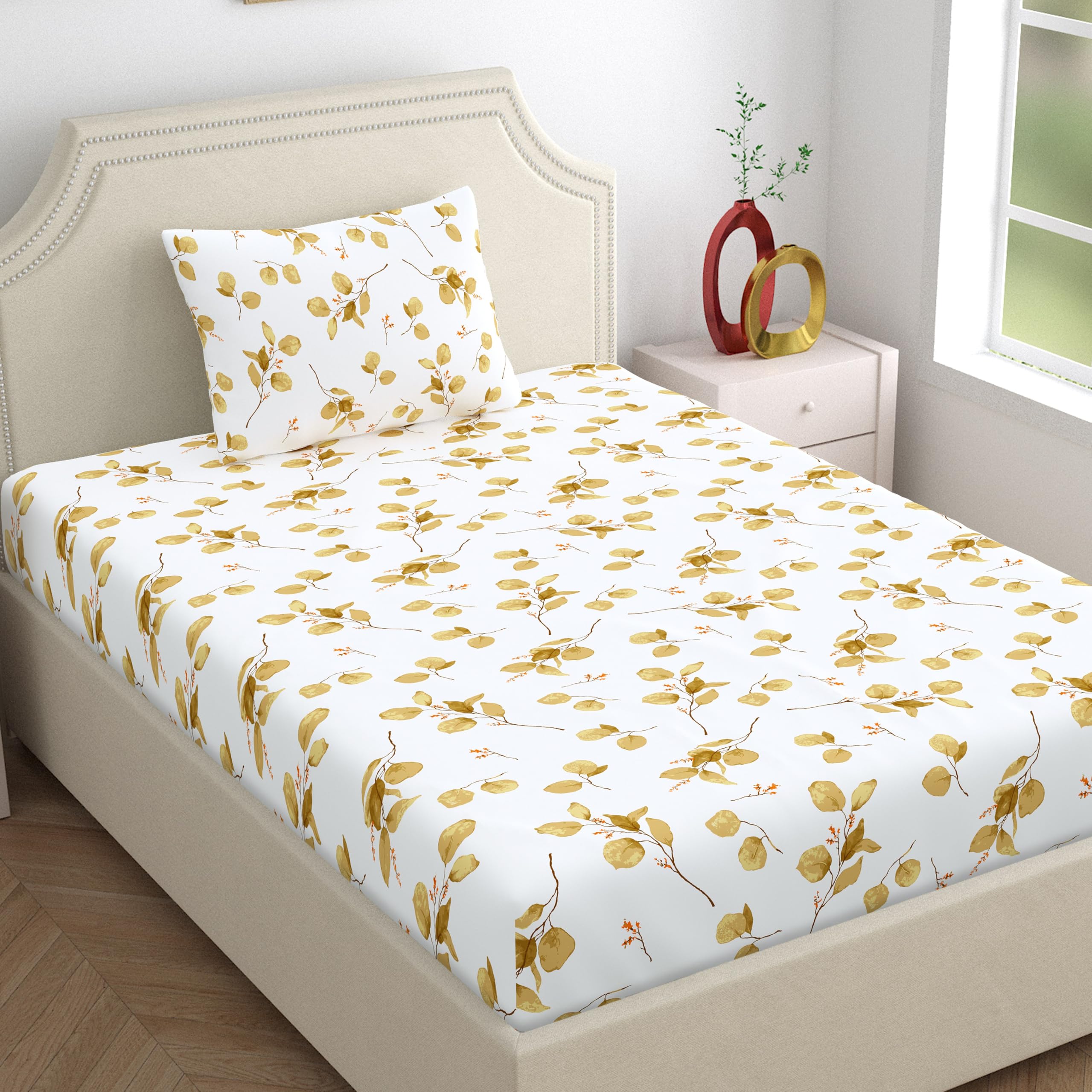 Home Ecstasy 100% Cotton Single Bedsheet Set -10