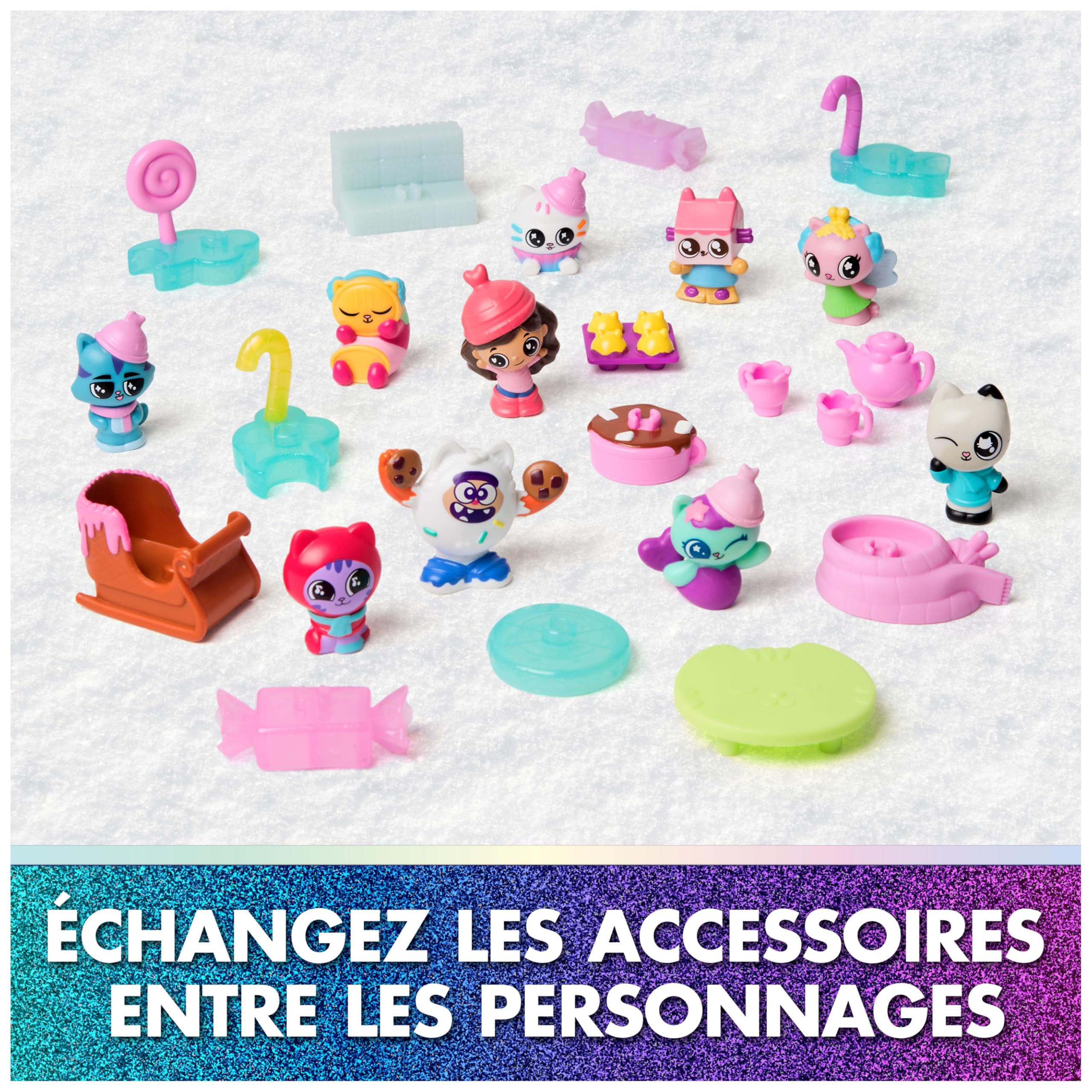 Gabby et la Maison Magique Le Film - Gabby Dollhouse - Calendrier De L’Avent 2025 Noël avec 24 Surprises, Figurines, Accessoires - Dessin Animé Jouet Maison De Poupée - Jouet Enfant 3 Ans Et +