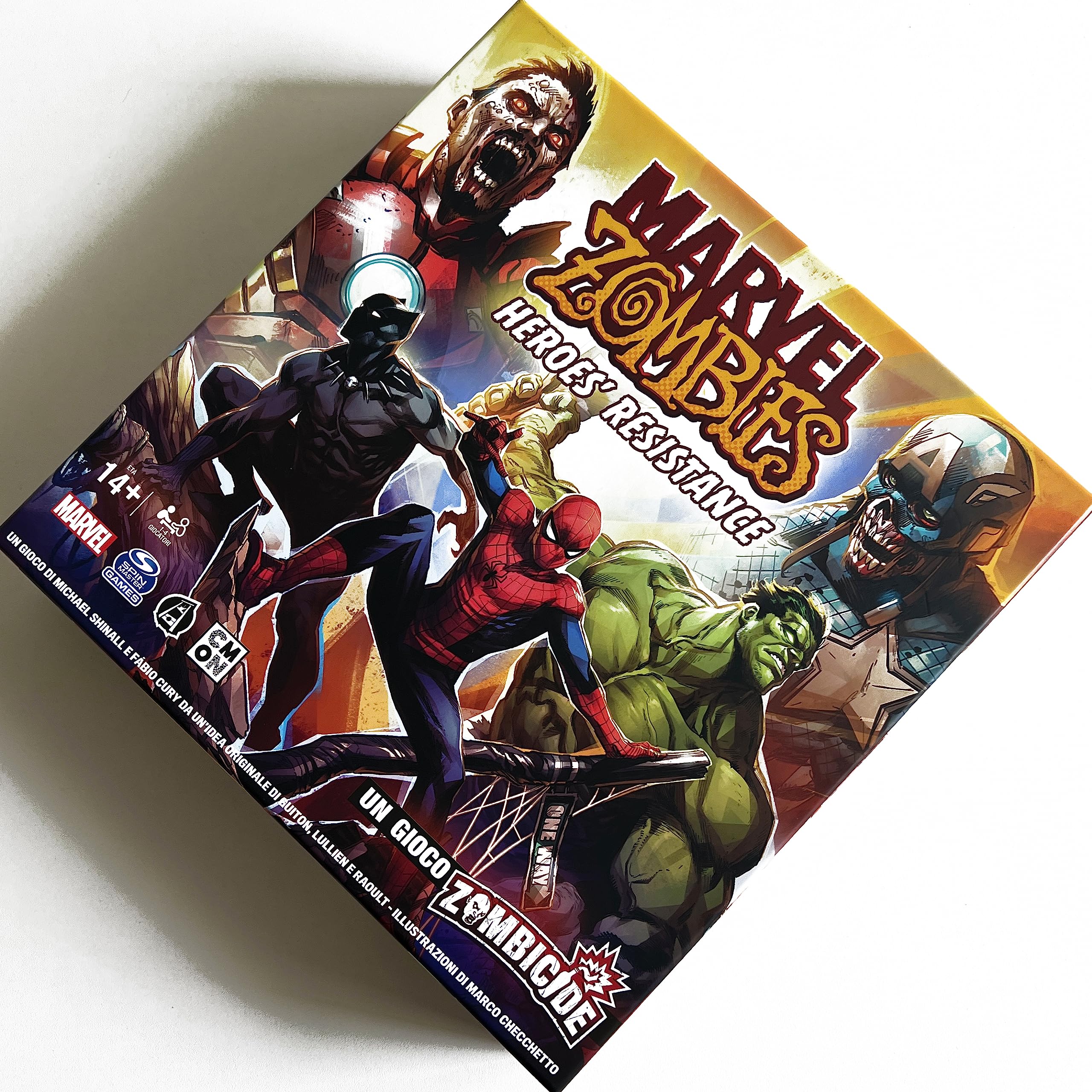Asmodee Marvel Zombies: Heroes Resistance - Juego de mesa Zombicida, 1 a 4 jugadores, 14 años y edición en italiano
