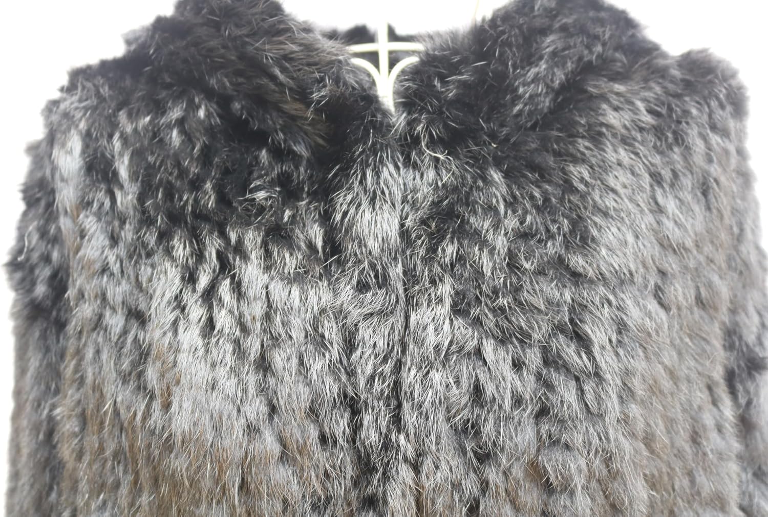 Women's Real Rabbit Fur Coat Loose Hooded Flare Sleeves Thickened Genuine Fur Jacket Short Streetwear