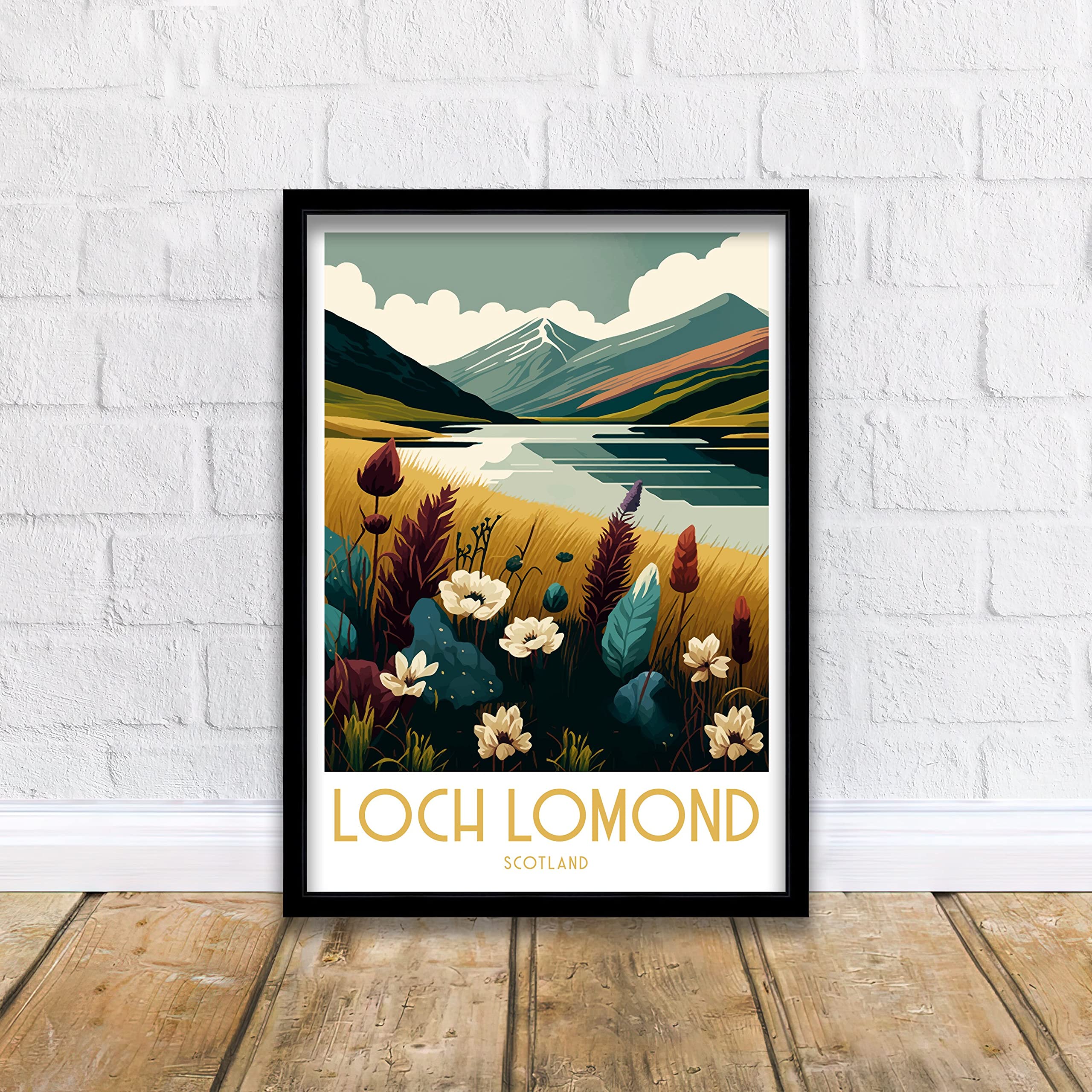 Loch Lomond Travel Print | Scotland | Loch Lomond Print | Travel Poster | Scotland Print | Wall Art | National Park | Scottish Highlands #3