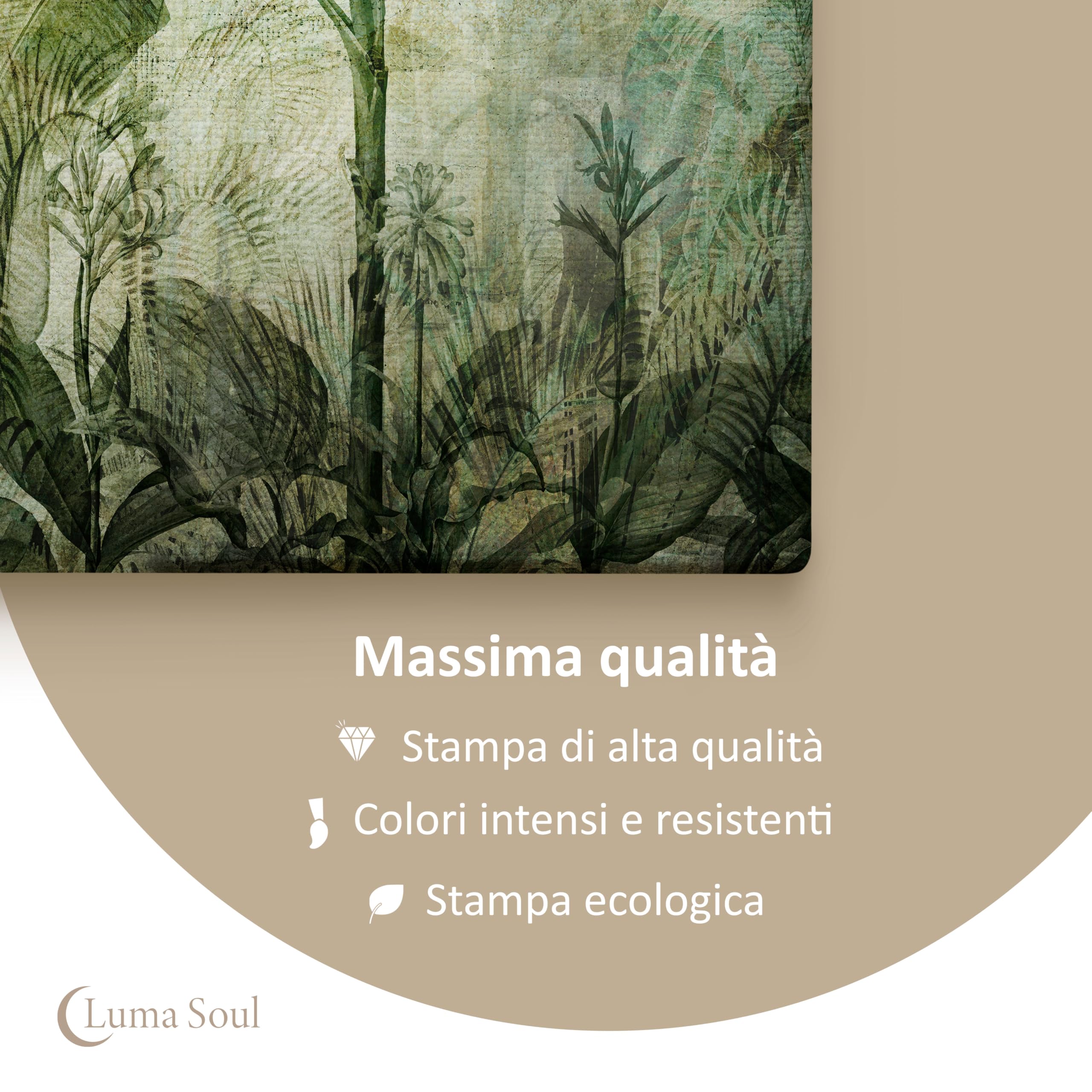 LUMASOUL Quadri Moderni Soggiorno - Quadri Camera da Letto Motivo Animale - Poster da parete con cornice in legno e telaio - Stampe da Parete 90x60 cm Moderno